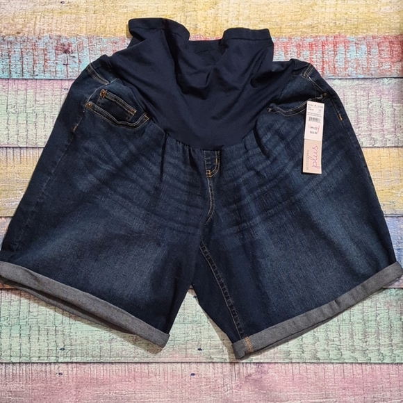 Indigo Blue Pants - Indigo Blue Motherhood Plus 3X Pre Pegnancy Shorts